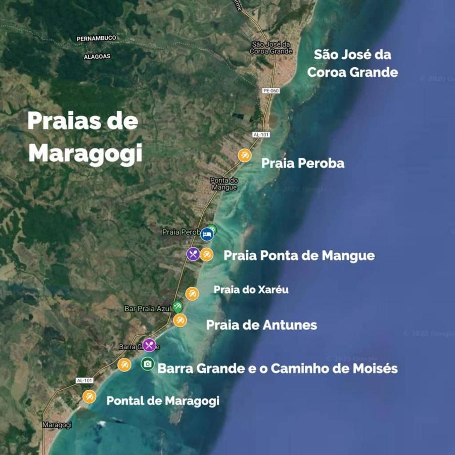 ماراغوغي Casa Aconchegante Na Praia De Peroba المظهر الخارجي الصورة